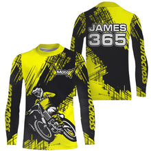 Load image into Gallery viewer, Yellow Motocross Racing Jersey Men Kid Upf30+ Dirt Bike Off-Road Shirt MX Jersey XM192