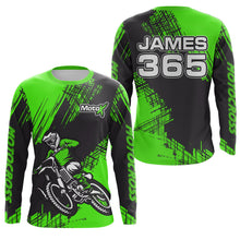 Load image into Gallery viewer, Green Motocross Racing Jersey Men Kid Upf30+ Dirt Bike Off-Road Shirt MX Jersey XM192