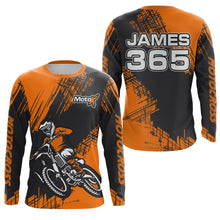 Load image into Gallery viewer, Orange Motocross Racing Jersey Men Kid Upf30+ Dirt Bike Off-Road Shirt MX Jersey XM192