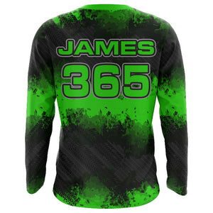 Racing Motocross Jersey Green Upf30+ Dirt Bike Off-Road Youth Kid Men Motorcycle Shirt XM251