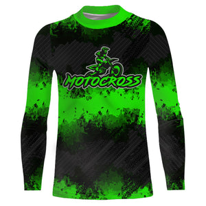 Racing Motocross Jersey Green Upf30+ Dirt Bike Off-Road Youth Kid Men Motorcycle Shirt XM251