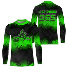 Load image into Gallery viewer, Racing Motocross Jersey Green Upf30+ Dirt Bike Off-Road Youth Kid Men Motorcycle Shirt XM251