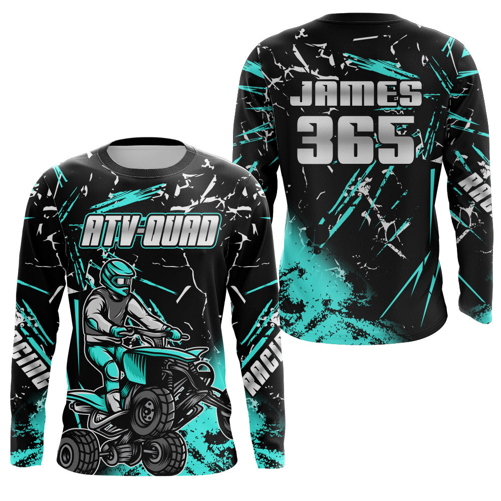 ATV Racing Jersey Quad Bike Motocross Shirt Upf30+ Men Kid Youth ATV Motorcycle Jersey MX50