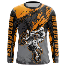 Load image into Gallery viewer, Motocross Racing Jersey Orange Upf30+ Dirt Bike Shirt Men Women Kid MX Off-Road Jersey XM154