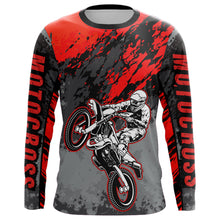 Load image into Gallery viewer, Motocross Racing Jersey Red Upf30+ Dirt Bike Shirt Men Women Kid MX Off-Road Jersey XM154