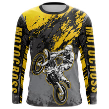 Load image into Gallery viewer, Motocross Racing Jersey Yellow Upf30+ Dirt Bike Shirt Men Women Kid MX Off-Road Jersey XM154