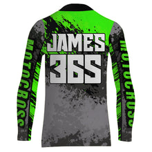 Load image into Gallery viewer, Motocross Racing Jersey Green Upf30+ Dirt Bike Shirt Men Women Kid MX Off-Road Jersey XM154