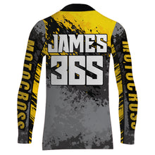 Load image into Gallery viewer, Motocross Racing Jersey Yellow Upf30+ Dirt Bike Shirt Men Women Kid MX Off-Road Jersey XM154