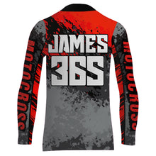 Load image into Gallery viewer, Motocross Racing Jersey Red Upf30+ Dirt Bike Shirt Men Women Kid MX Off-Road Jersey XM154