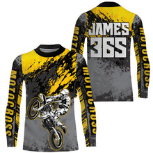 Load image into Gallery viewer, Motocross Racing Jersey Yellow Upf30+ Dirt Bike Shirt Men Women Kid MX Off-Road Jersey XM154