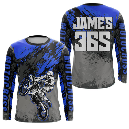 Motocross Racing Jersey Youth UPF30+ Dirt Bike Shirt Men Kid MX Off-Road Jersey XM154