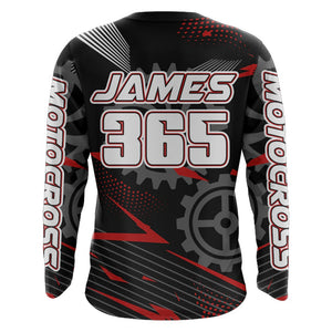 Red Motocross Racing Jersey Upf30+ Dirt Bike Shirt Kids Women Men Off-road Jersey XM199