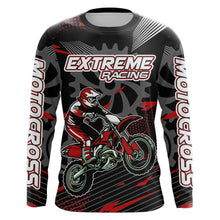 Load image into Gallery viewer, Red Motocross Racing Jersey Upf30+ Dirt Bike Shirt Kids Women Men Off-road Jersey XM199