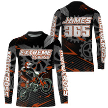 Load image into Gallery viewer, Orange Motocross Racing Jersey Upf30+ Dirt Bike Shirt Kids Women Men Off-road Jersey XM199