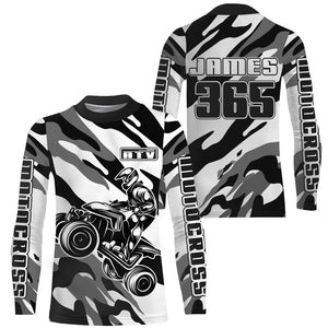 ATV Motocross Jersey UPF30+ Quad Bike Shirt Off-Road Racing Jersey Kid Men ATV Motorcycle MX12