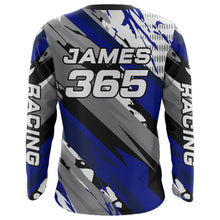 Load image into Gallery viewer, Motocross Racing Jersey Blue Upf30+ Dirt Bike Shirt Youth Men Kid Motorcycle Racing Jersey XM234