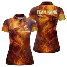 Load image into Gallery viewer, Custom Dragon Bowling Shirt for Men Women Bowling Jersey Flaming Bowling Shirt MBL94