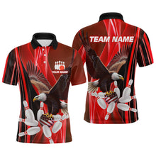Load image into Gallery viewer, Custom Red Eagle Bowling Shirt for Men Women Team Bowling Polo Shirts &amp; 1/4 Zip MBL95