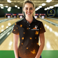Load image into Gallery viewer, Lightning Butterflies Bowling Shirts for Women Men Team Bowling Polo &amp; Quarter Zip MBL147