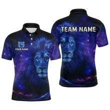 Load image into Gallery viewer, Lion Bowling Shirts for Men Women Team Custom Bowling Polo and Quarter Zip MBL128