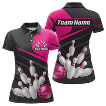 Load image into Gallery viewer, Pink Bowling Shirt for Men&amp;Women Team Bowling Jersey Colorful Bowling Polo &amp; 1/4 Zip MBL49