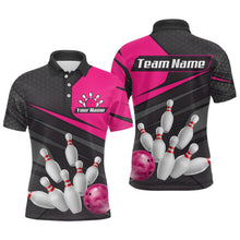 Load image into Gallery viewer, Pink Bowling Shirt for Men&amp;Women Team Bowling Jersey Colorful Bowling Polo &amp; 1/4 Zip MBL49
