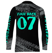 Load image into Gallery viewer, Motocross Jersey Kid Men Dirt Bike Racing Shirt Upf30+ Off-road Motorcycle Jersey Turquoise XM202