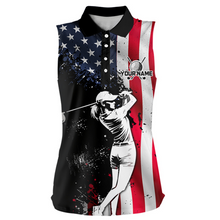 Load image into Gallery viewer, Patriotic Golf Polo Shirts Custom for Men and Women Golf Shirts Personalized MMG59