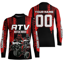 Load image into Gallery viewer, ATV Motocross Racing Jersey Red Upf30+ Quad Bike Shirt Kid Men ATV Jersey Riding Shirt MX33