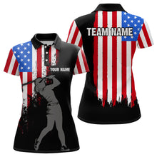 Load image into Gallery viewer, Custom American Flag Golf Polo Shirt for Men Women US Golf Polo Shirt Patriotic MMG41