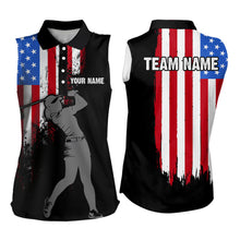 Load image into Gallery viewer, Custom American Flag Golf Polo Shirt for Men Women US Golf Polo Shirt Patriotic MMG41