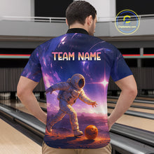 Load image into Gallery viewer, Custom Astronaut Bowling Shirts for Men Women Team Bowling Polo &amp; Quarter Zip Shirts MBL154