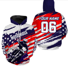 Load image into Gallery viewer, Patriotic Motocross Racing Hoodie For Biker Men Women Motorcycle Riding Hoodie MH06