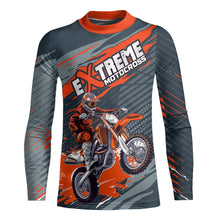 Load image into Gallery viewer, Orange Dirt Bike Jersey Youth Men Women UPF30+ Motocross Racing Shirt MX Extreme Off-road XM44