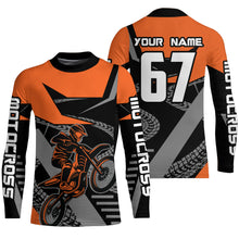 Load image into Gallery viewer, Orange Motocross Racing Jersey Women Men Kid Motorcycle Dirt Bike Shirt XM292