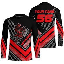 Load image into Gallery viewer, Motocross Racing Jersey Red Custom Dirt Bike Motorcycle Shirt For Kid Men Women XM295