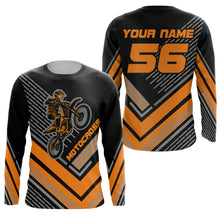 Load image into Gallery viewer, Motocross Racing Jersey Orange Custom Dirt Bike Motorcycle Shirt For Kid Men Women XM295