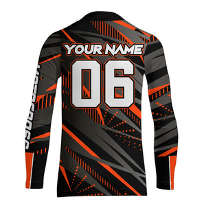 Orange Motocross Racing Jersey Kid Women Men Upf30+ Youth Dirt Bike Off-Road Shirt XM54