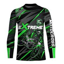 Load image into Gallery viewer, Green Motocross Racing Jersey Kid Women Men Upf30+ Youth Dirt Bike Off-Road Shirt XM54