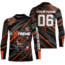 Load image into Gallery viewer, Orange Motocross Racing Jersey Kid Women Men Upf30+ Youth Dirt Bike Off-Road Shirt XM54