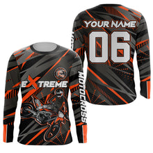 Load image into Gallery viewer, Orange Motocross Racing Jersey Kid Women Men Upf30+ Youth Dirt Bike Off-Road Shirt XM54