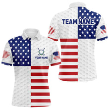 Load image into Gallery viewer, Custom American Flag Golf Polo Shirt for Men Women Patriotic Golf Polo Shirt MMG50