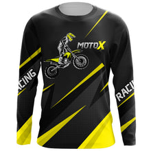 Load image into Gallery viewer, Motocross Racing Jersey Yellow Men Kid Upf30+ Dirt Bike Shirt Off-Road Racing Jersey XM248