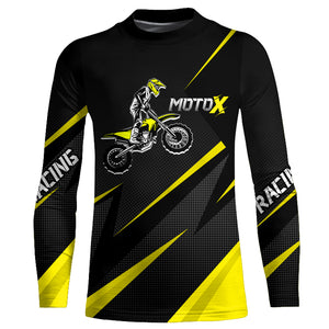 Motocross Racing Jersey Yellow Men Kid Upf30+ Dirt Bike Shirt Off-Road Racing Jersey XM248