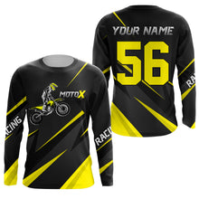 Load image into Gallery viewer, Motocross Racing Jersey Yellow Men Kid Upf30+ Dirt Bike Shirt Off-Road Racing Jersey XM248