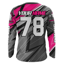 Load image into Gallery viewer, Pink Motocross Racing Jersey Kid Women Men Dirt Bike Shirt Upf30+ Off-Road Racing Shirt XM249