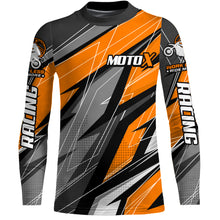 Load image into Gallery viewer, Orange Motocross Racing Jersey Kid Women Men Upf30+ Dirt Bike Shirt Off-Road Riding XM249