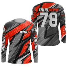 Load image into Gallery viewer, Red Motocross Racing Jersey Kid Women Men Dirt Bike Shirt Upf30+ Off-Road Riding Shirt XM249