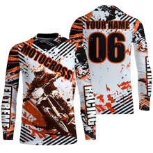 Load image into Gallery viewer, Orange Motocross Racing Jersey Men Kid MX Custom UV Protective Dirt Bike Off-road Shirt XM64