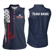 Load image into Gallery viewer, Custom American Flag Golf Polo Shirt Patriotic for Men Women US Golf Polo Shirt MMG53